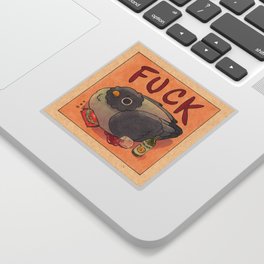 'Fuck' Pigeon 05 Sticker