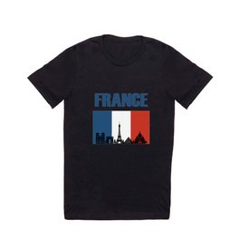 France Travel - French Flag T Shirt