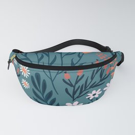 Beautiful Springtime Garden Daisy And Tulip Pattern Fanny Pack