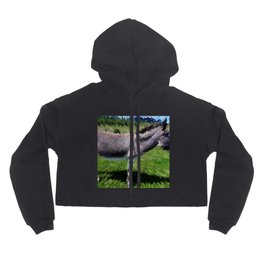 Abstract Grey female donkey 3D pixel art extrusion farm animal Hoody