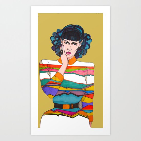 What is she thinking? Art Print