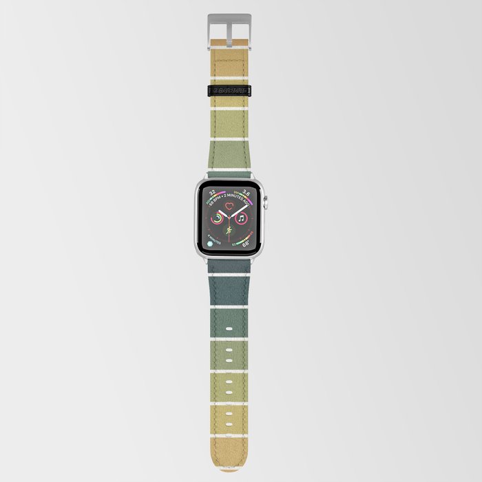 Gradient Arch XXVI Green Tones Mid Century Modern Rainbow Apple Watch Band