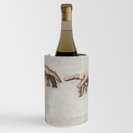 THE CREATION OF ADAM - MICHELANGELO Wine Chiller