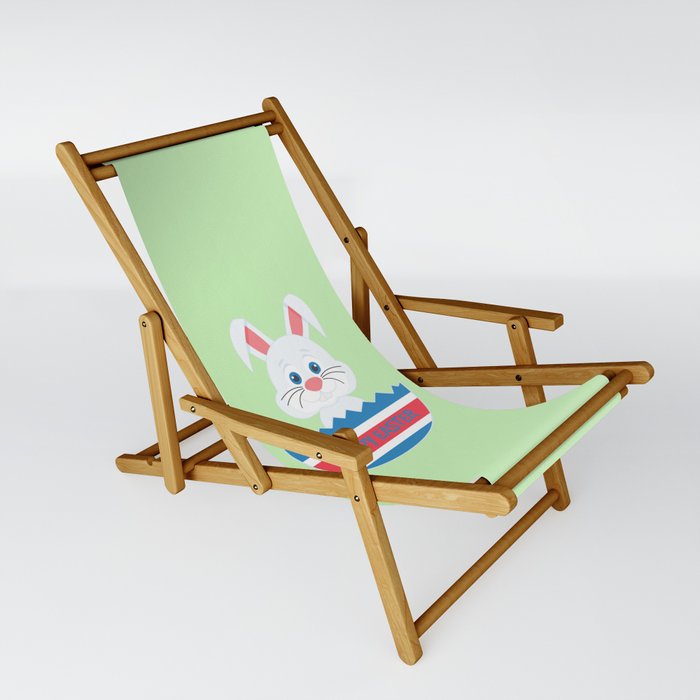 A cute easter egg bunny Sling Chair