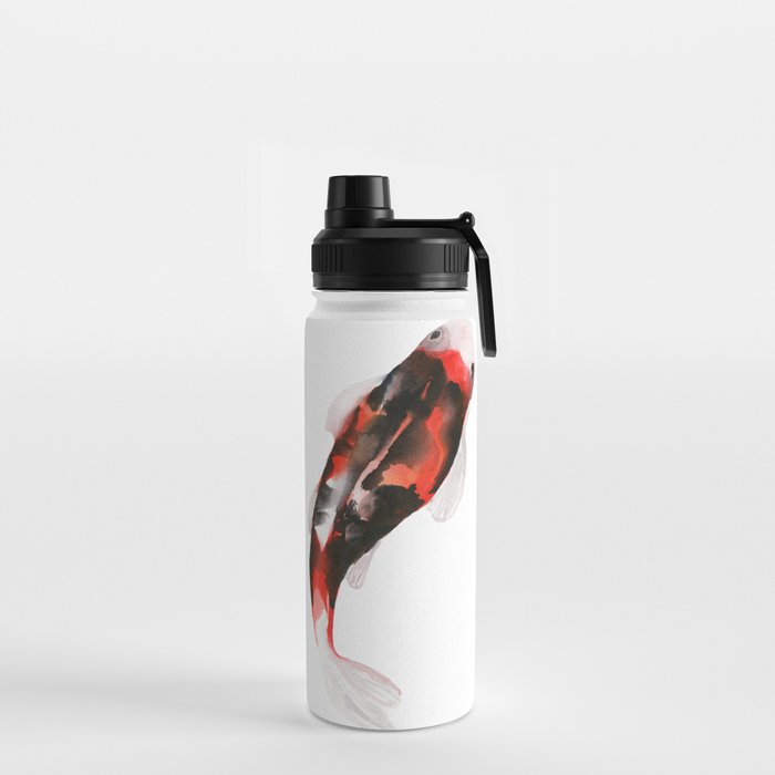 Japanese style two artistic carp Water Bottle