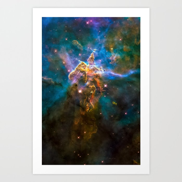 Mystic Mountain Nebula Galaxy Background Universe Large Print Space Wall Art Decor Deep By Radub85