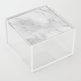Marble Love Silver Metallic Acrylic Box
