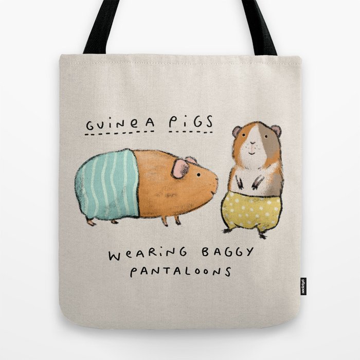 Guinea Pigs Wearing Baggy Pantaloons Tote Bag by Sophie Corrigan