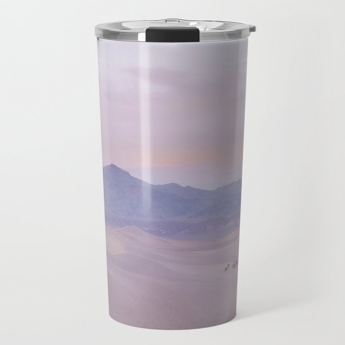 Pink Desert Sunset Travel Mug
