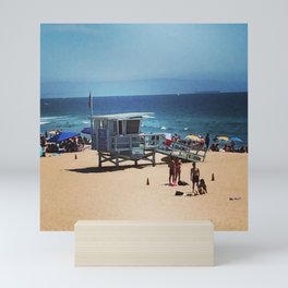 Santa Monica beach Mini Art Print