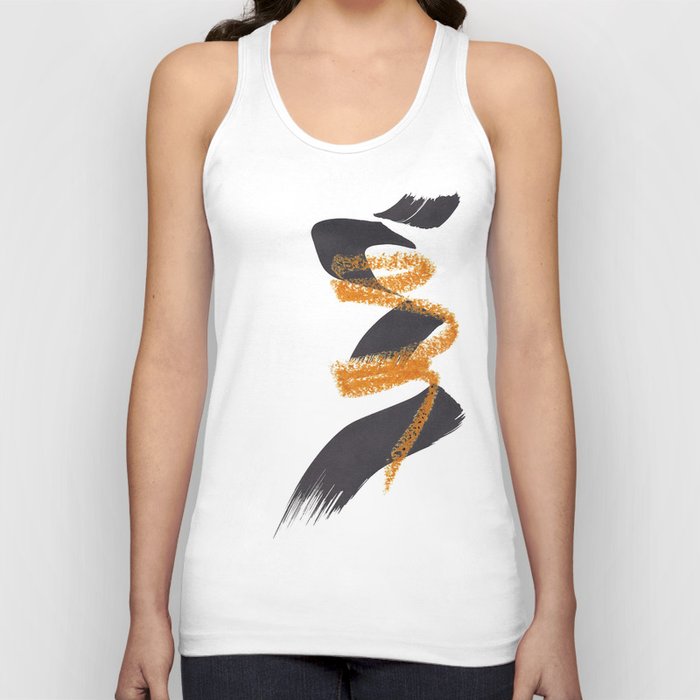 Abstract Minimalism Dance of Two Lines Tank Top