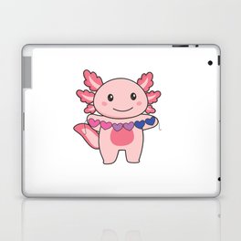 Bi Flag Non Bi Pride Lgbtq Axolotl Laptop Skin