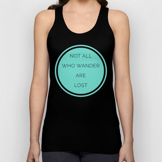 All Who Wander Travel Quote Unisex Tank Top