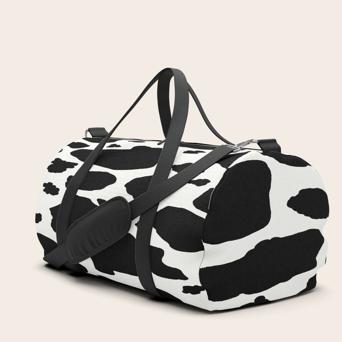 cow print duffle bag