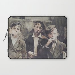 Newsies at Skeeter's Branch, Jefferson near Franklin, St. Louis, Mo. by Lewis Hine, 1910 Laptop Sleeve