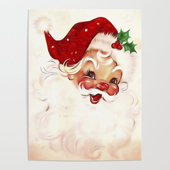 Vintage Santa 4 Poster
