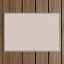 Barely Beige Solid Color Pairs PPG Pale Taupe PPG1073-3 - All One Single Shade Hue Colour Outdoor Rug