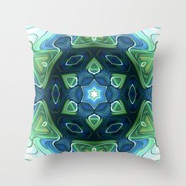 Star Flower of Symmetry 395 Throw Pillow