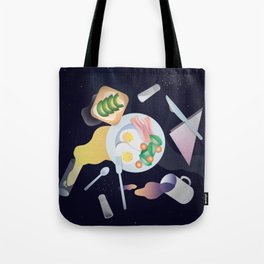 Space Breakfast Tote Bag