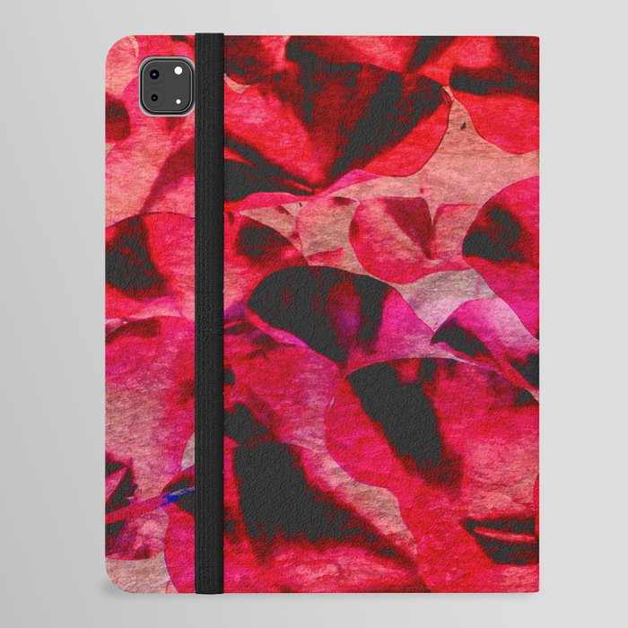 red bold foliage iPad Folio Case