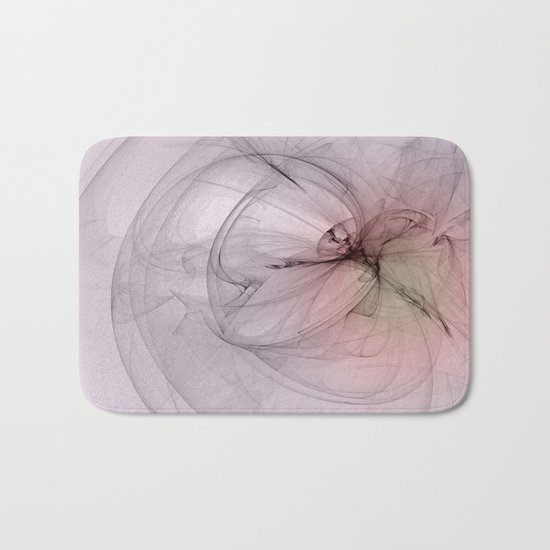 Floating creature abstract fractal Bath Mat