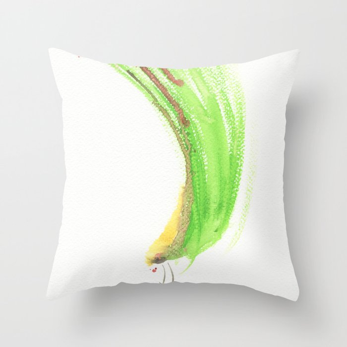 sky diving bug Throw Pillow