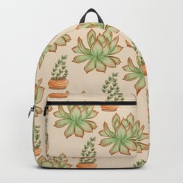 Wax Agave & Jade Plant Backpack