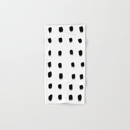 Jacques Pattern - Pure White Hand & Bath Towel
