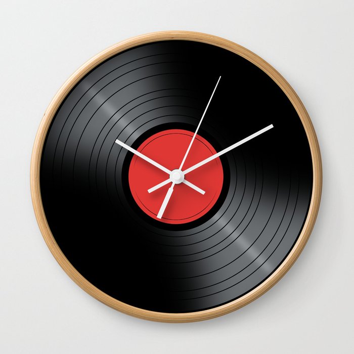 Music Record Wall Clock