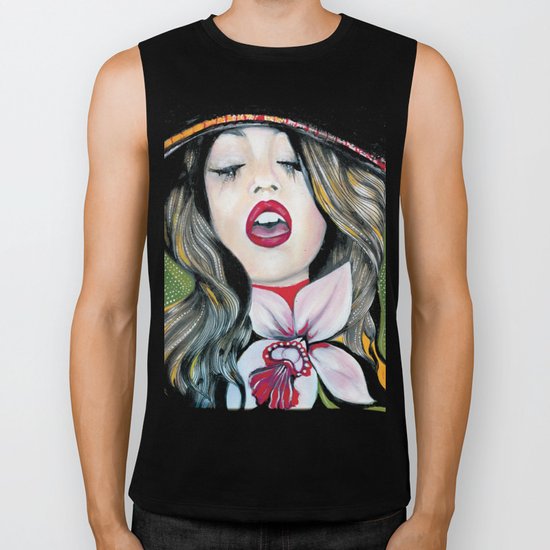 Bohemian Girl Biker Tank