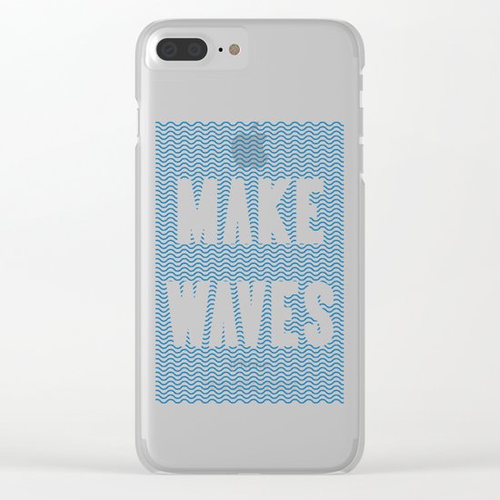 Make Waves Clear iPhone Case