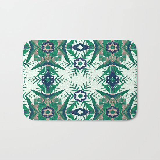 Tropical Snowflakes Bath Mat