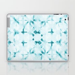 White and turquoise water spots Laptop Skin