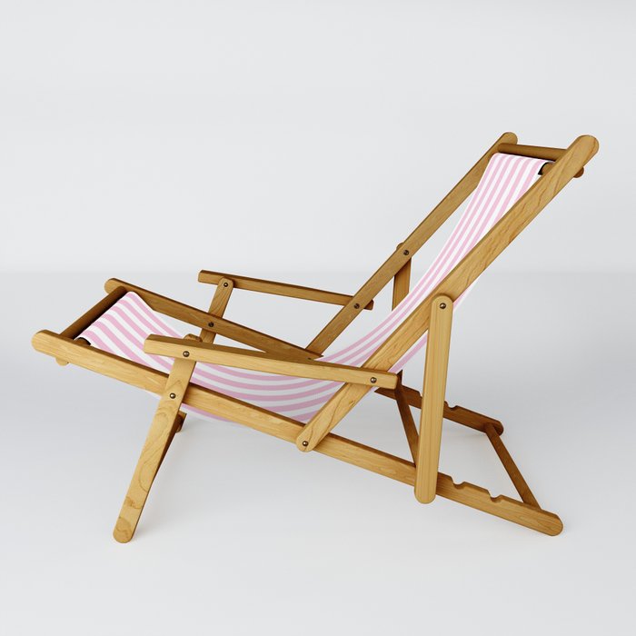 Pink and White Cabana Stripes Palm Beach Preppy