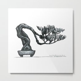 Bonsai tree for men - women, Unique artist design Metal Print