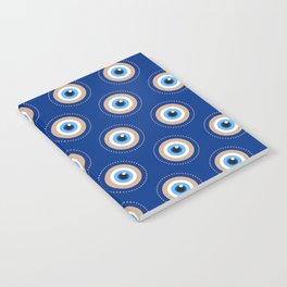 magic eye pattern with blue background Notebook