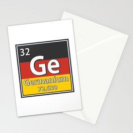 Germanium - Germany Flag German Science Stationery Card
