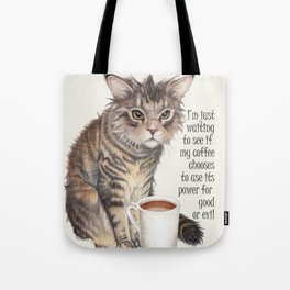 Coffee Cat Tote Bag