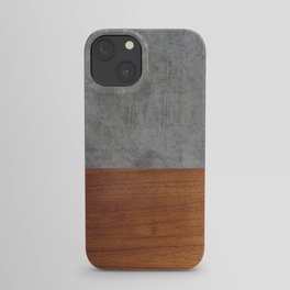 Concrete and Wood Luxury iPhone Case