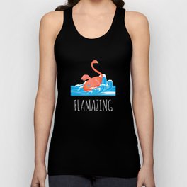 Flamazing - Funny Flamingo Unisex Tank Top
