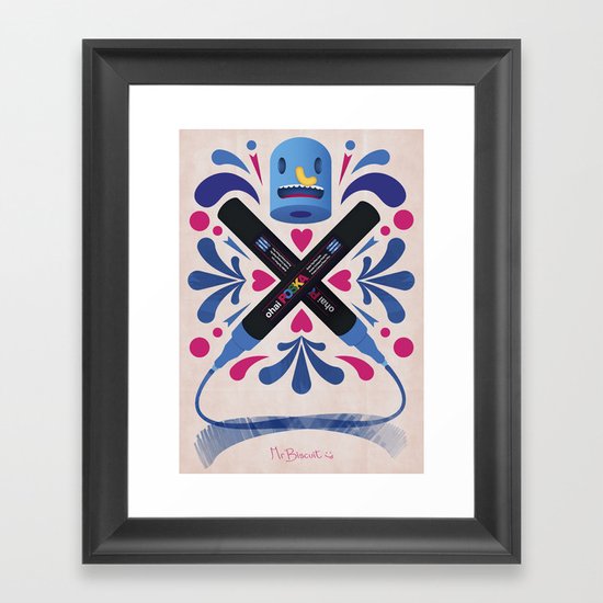 Poska 4 Life Framed Art Print