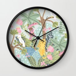 Junge flora Wall Clock