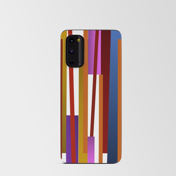Lines | Purple Android Card Case