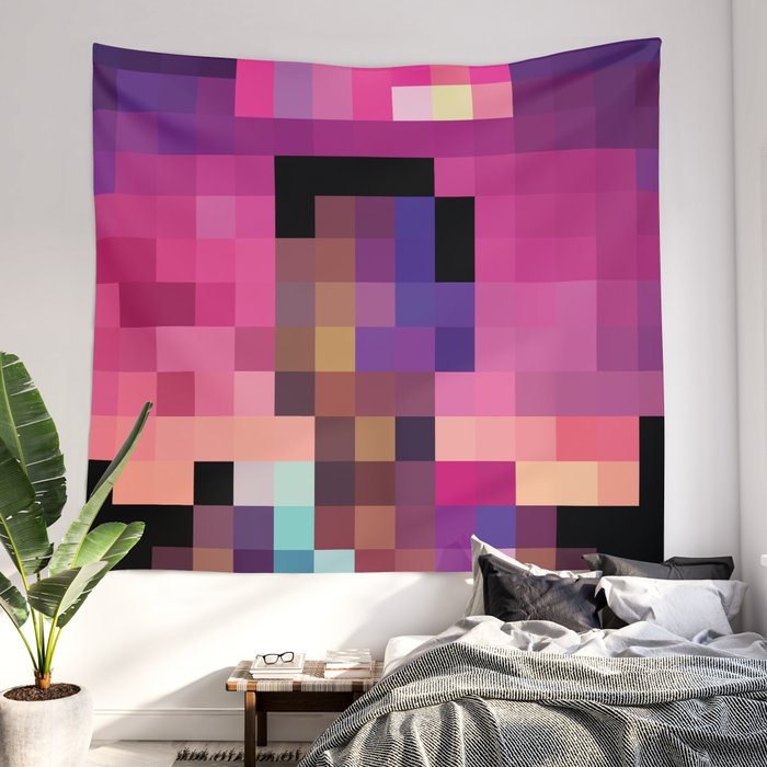 Acid Pixel Rap Wall Tapestry