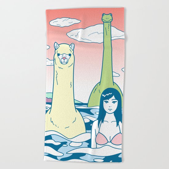 Animals & Sea Beach Towel