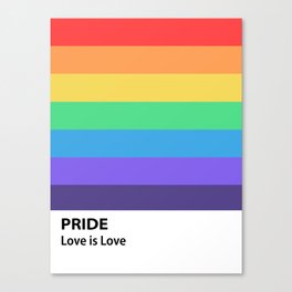 Pride Rainbow Flag Canvas Print