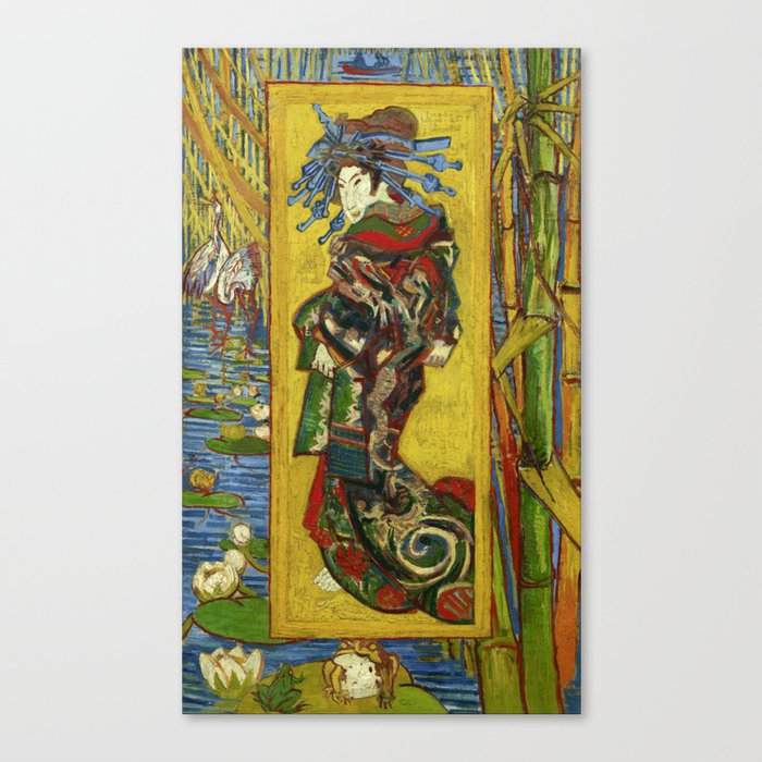 Vincent van Gogh "The Courtesan (after Eisen)" Canvas Print