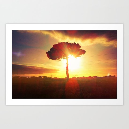 lonely tree. Art Print