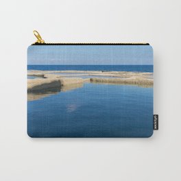 Peaceful ancient salt pans, reflection beautiful deep blue skies, Zebbug, Gozo, Malta Carry-All Pouch