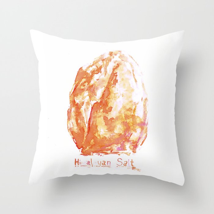 Himalayan Salt Crystal Painting Throw Pillow